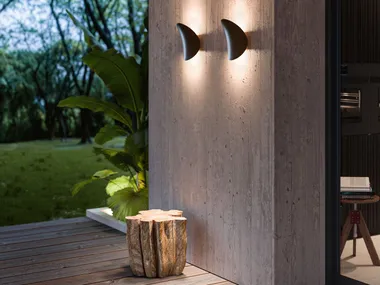 Applique per esterno a LED orientabile in alluminio verniciato a polvere ALBA Linea Light Group