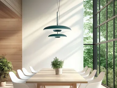 Lampada a sospensione a LED in alluminio verniciato a polvere BASIN_P Linea Light Group