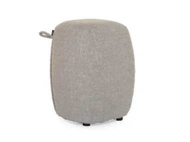 Pouf rotondo in tessuto SEA SHELL Luxy