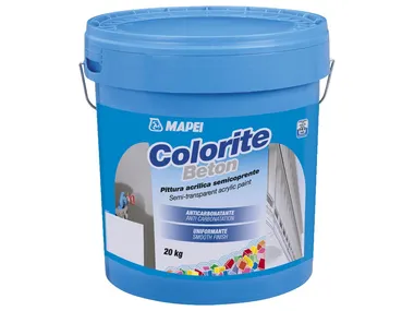 Pittura acrilica semicoprente COLORITE BETON MAPEI