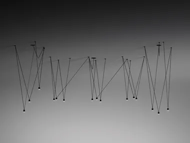 Lampada a sospensione in alluminio MATCH Vibia