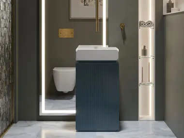 Mobile lavabo in Solid Surface TOWER PALACE MOMA Design