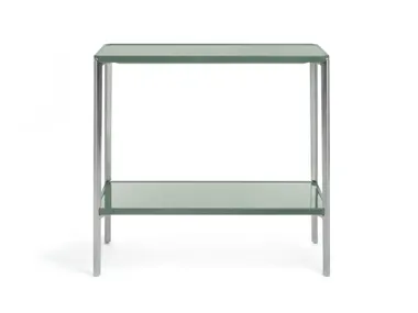 Tavolino rettangolare alto in alluminio con piano in cemento verniciato a liquido TAMBOUR Magis