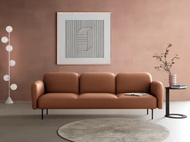 Divano lineare in pelle a 3 posti BOLD Martex