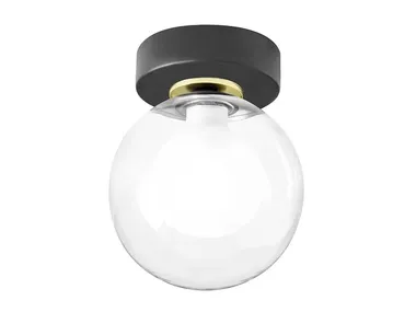 Lampada da soffitto in vetro borosilicato e metallo COSMO Miloox