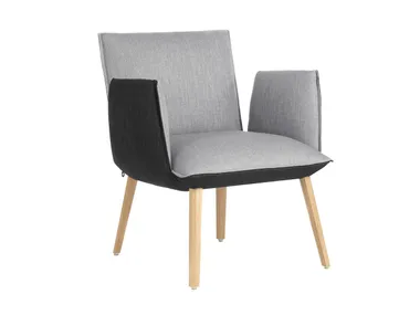 Poltrona in tessuto con braccioli SOFT C05 Mobitec