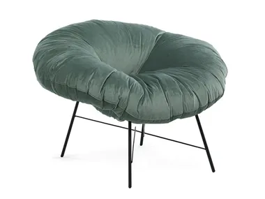 Poltroncina senza braccioli con seduta imbottita CLOSER Mogg