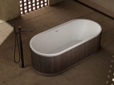 Vasca da bagno ovale centro stanza FOREST MonBlari