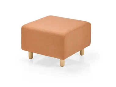 Pouf quadrato in tessuto INDIE More Contract