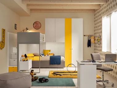 Composizione con soppalco Concept KC507 Moretti Compact