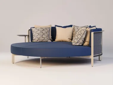 Letto da giardino rotondo in tessuto POLAR Myface