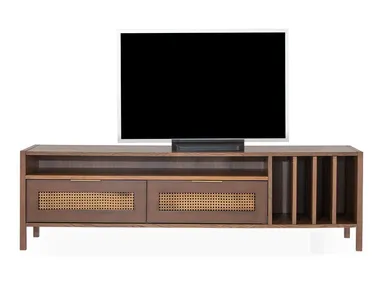 Mobile TV in legno con libreria CLAY NDESIGN