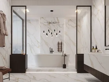 Pavimento/rivestimento in Neolith effetto marmo CALACATTA ROMA NEOLITH