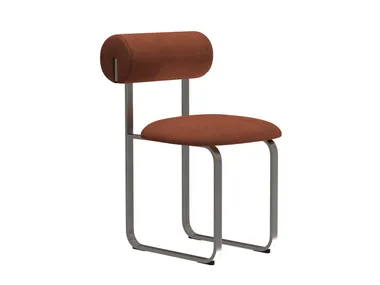 Sedia a slitta in acciaio e tessuto HIPPO CHAIR STEEL NORR11