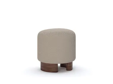 Pouf rotondo in tessuto PEBBLE SMALL Naturedesign