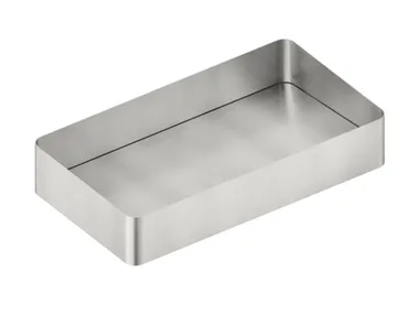 Lavabo rettangolare da appoggio in acciaio inox PIL60X33 Neve Rubinetterie