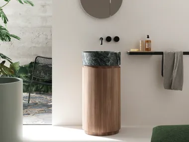 Mobile lavabo da terra in MDF con lavabo integrato MOD Nic