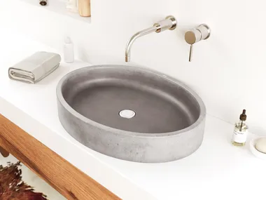 Lavabo in calcestruzzo OVUM Gravelli