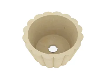 Lavabo da appoggio singolo in pietra leccese L13 PIMAR