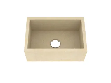 Lavabo da appoggio singolo in pietra leccese L16 PIMAR