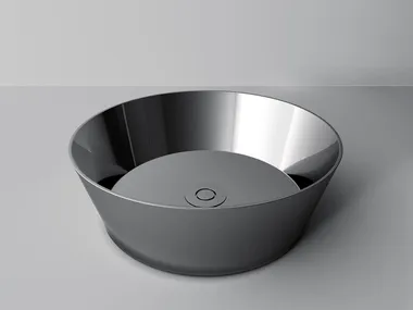 Lavabo da appoggio rotondo in metallo METAL ROUND Park Avenue
