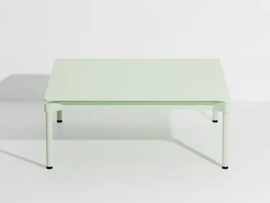 Tavolino quadrato basso in alluminio verniciato a polvere FROMME Petite Friture