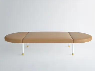 Panca imbottita in pelle PILL Phase Design