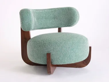 Poltrona in tessuto senza braccioli ZIBA Phase Design