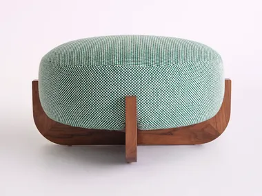 Pouf rotondo in tessuto ZIBA Phase Design
