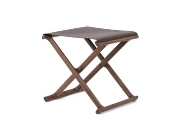 Sgabello pieghevole in pelle CHELSEA Pinetti