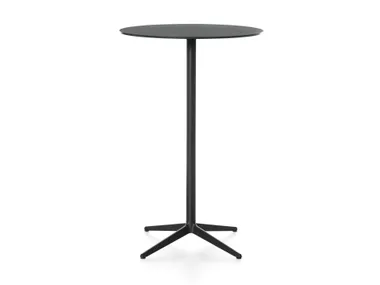 Tavolo rotondo alto con base in ghisa MISTER X Plank