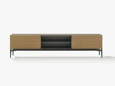 Madia in legno con illuminazione integrata CODE Poliform