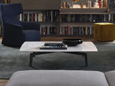 Tavolino rettangolare in marmo TRIBECA Poliform