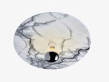 Plafoniera fatta a mano in marmo di Carrara JUPITER RADAR INTERIOR
