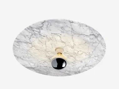 Plafoniera fatta a mano in marmo di Carrara VENUS RADAR INTERIOR