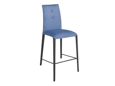 Sgabello imbottito con schienale flessibile SONIA FLEX RIFLESSI