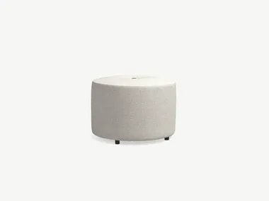 Pouf da giardino rotondo in tessuto DOUBLE RODA