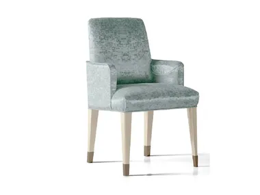 Sedia in tessuto con braccioli HOLLY Radice