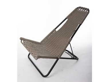 Sedia a sdraio reclinabile in corda e acciaio inox IMPERIAL ROPE Rever