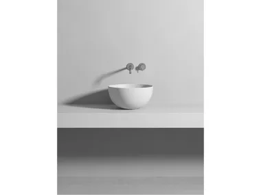 Lavabo rotondo da appoggio in ceramica CREADLE ROTONDO Rexa