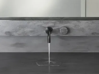Lavabo integrato in Corian®  FLUIDO Rexa
