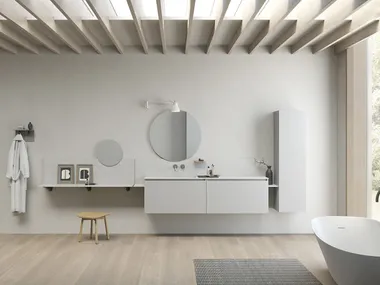 Arredo bagno completo / mobile lavabo in melamina INTERLUDE 1 Rexa