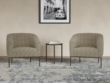 Poltroncina in pelle e/o tessuto ALYSE Rivolta