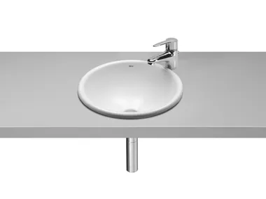Lavabo rotondo da incasso soprapiano in porcellana FORO 327880..0 Roca