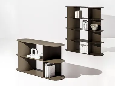 Libreria a giorno in metallo verniciato ZEPHIR Ronda Design