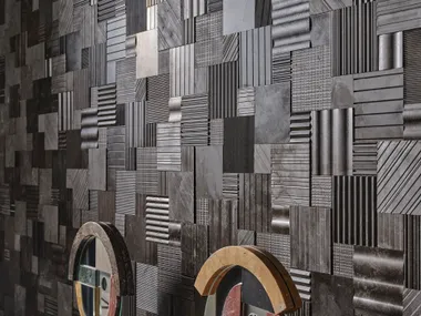 Rivestimento tridimensionale in Pietra d'Avola PATCHWORK Salvatori