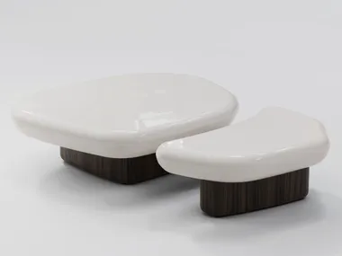 Tavolino basso in legno laccato KAWA Secolo