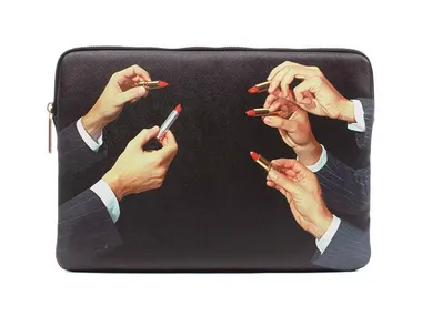 Custodia per laptop LIPSTICKS BLACK Seletti