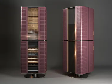 Mobile bar con vino cantina sottopiano e umidificatore per sigari SKINS CLUB SKS | Signature Kitchen Suite