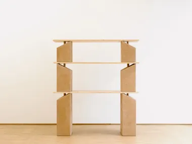 Libreria modulare in legno massello REVERSIBLE SPACE PROGRAM Smarin